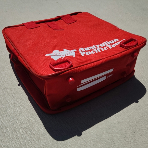 Vintage Australian Pacific Tours Tote Travel Box Luggage Bag, mate! - Picture 5 of 9